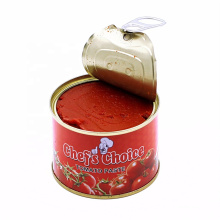 Pasta de tomate enlatada 210g brix 28-30% tomate doble concentrado